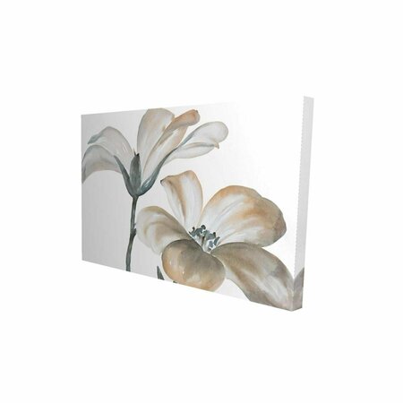 FONDO 12 x 18 in. Beautiful Desaturated Flowers-Print on Canvas FO2785374
